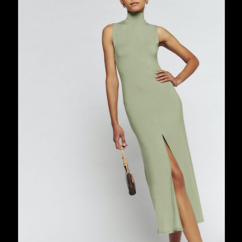 Reformation Axton Split Dress, NWT